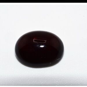 Natural Cabochon Cut Deep Red Garnet
